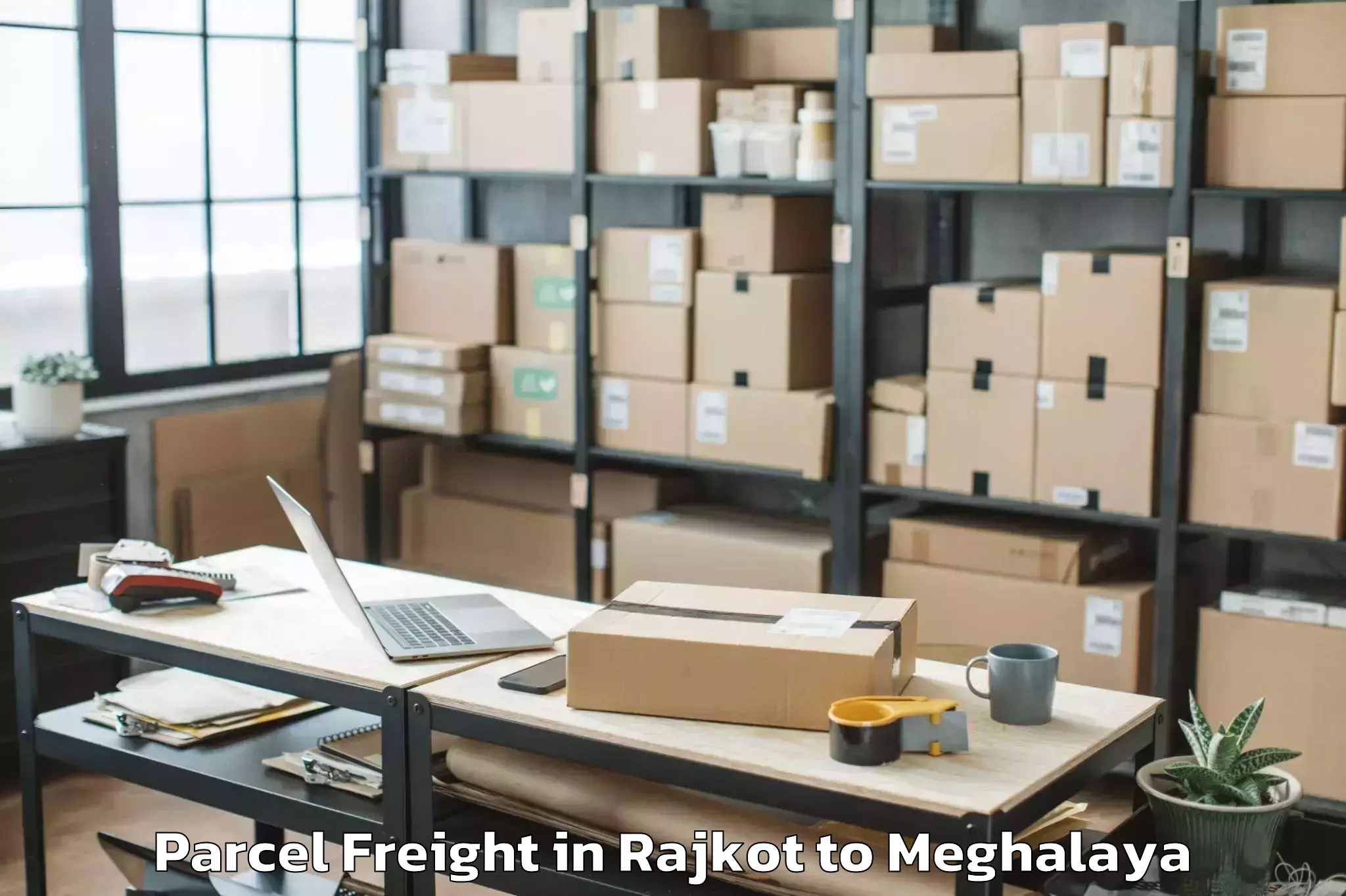 Book Rajkot to Khatarshnong Laitkroh Parcel Freight Online